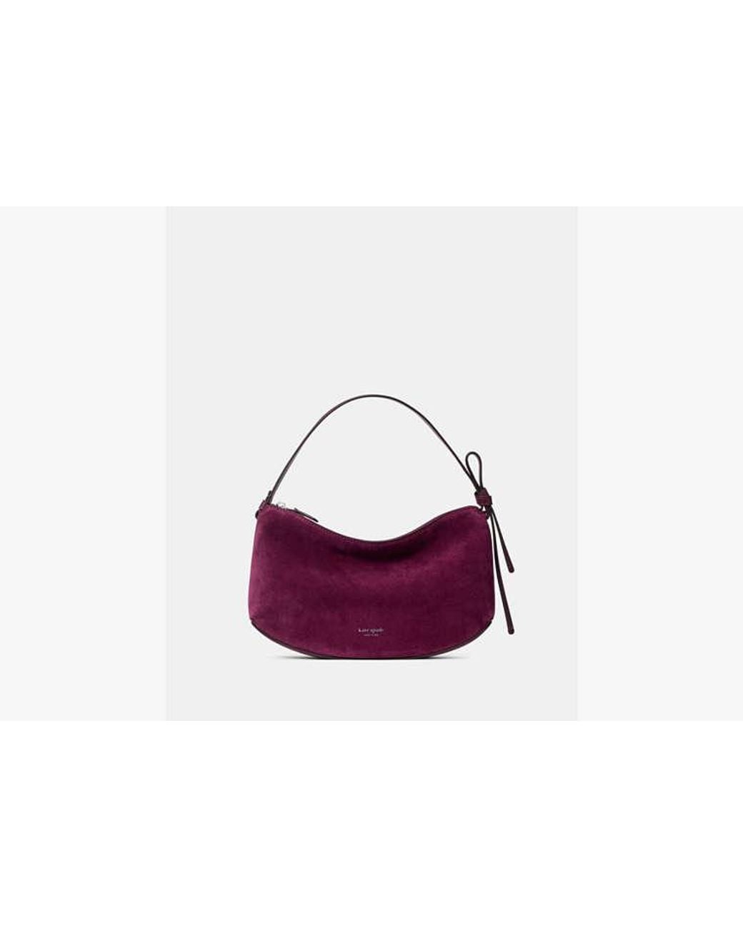 Kate Spade Purple Loop Suede Shoulder Bag