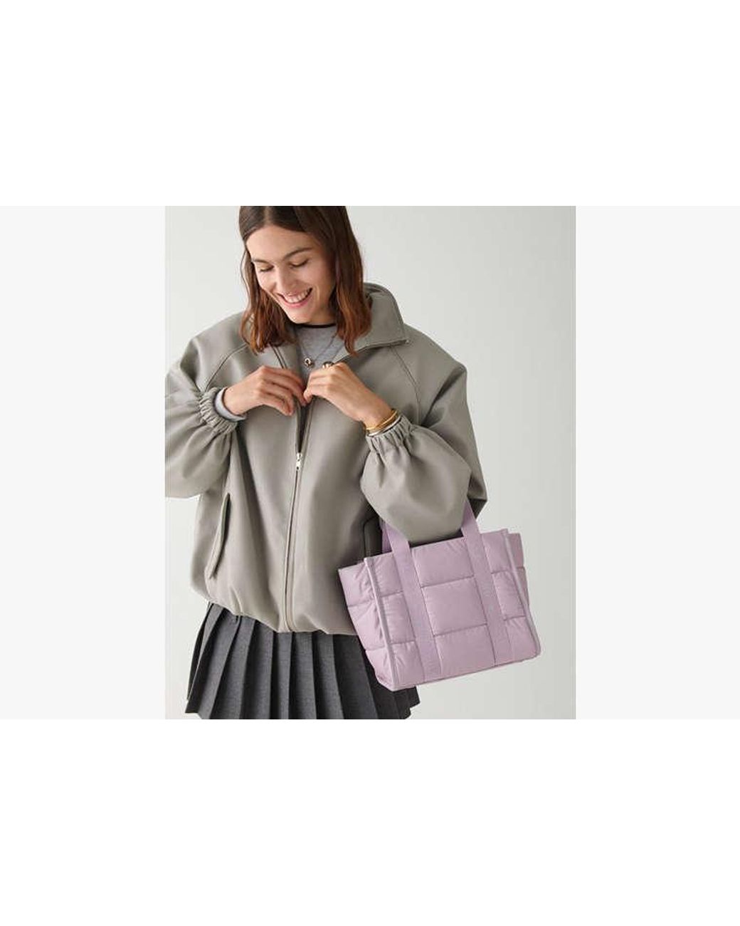 Kate Spade Purple Kate Spade Kip Puffy Small Tote