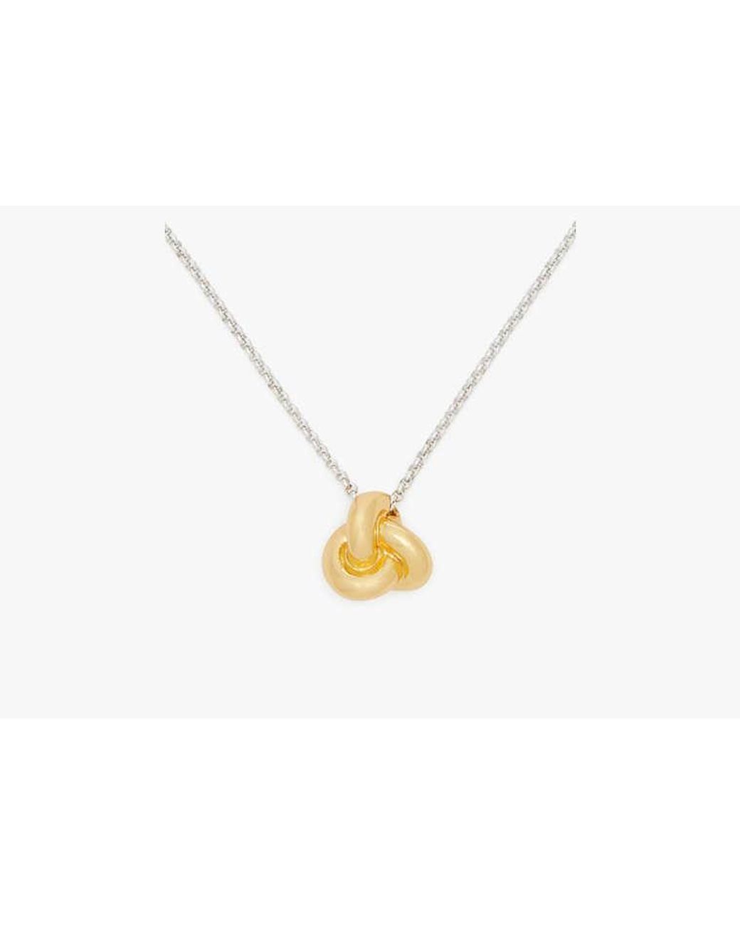 Kate Spade Metallic Double Knot Pendant