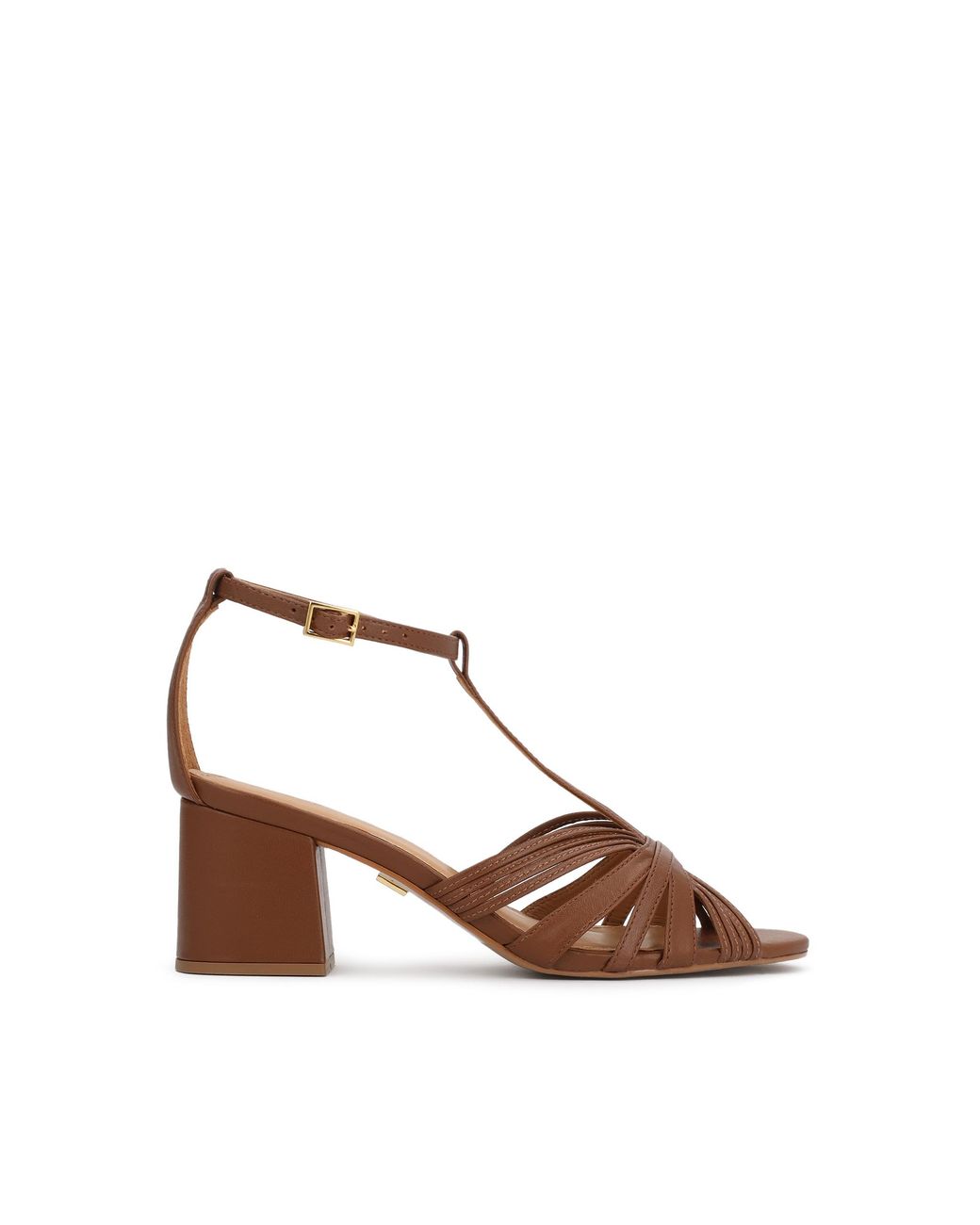 Kazar Brown Braune Sandalen Mit Breitem Absatz