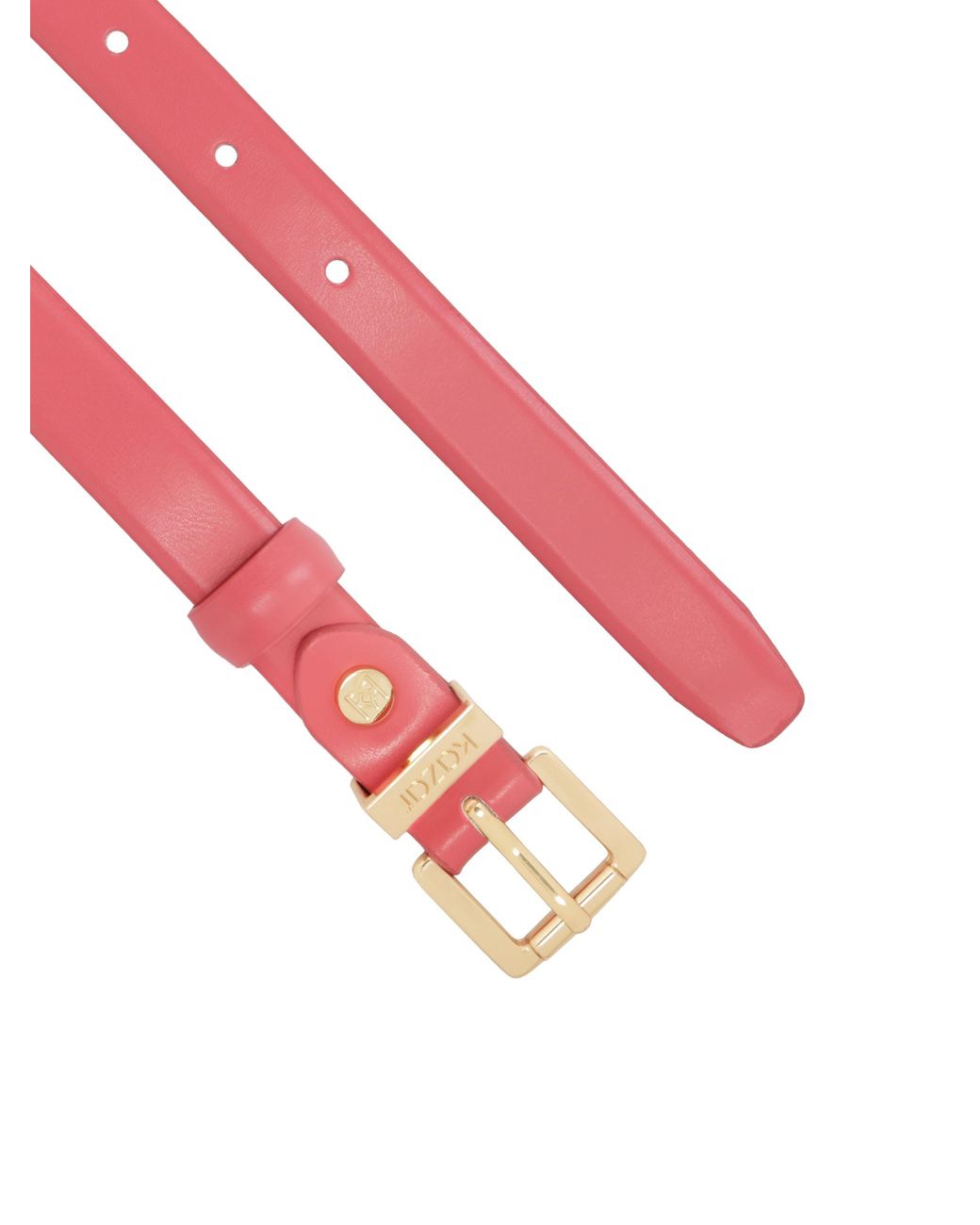 Kazar Pink Schmaler Ledergürtel