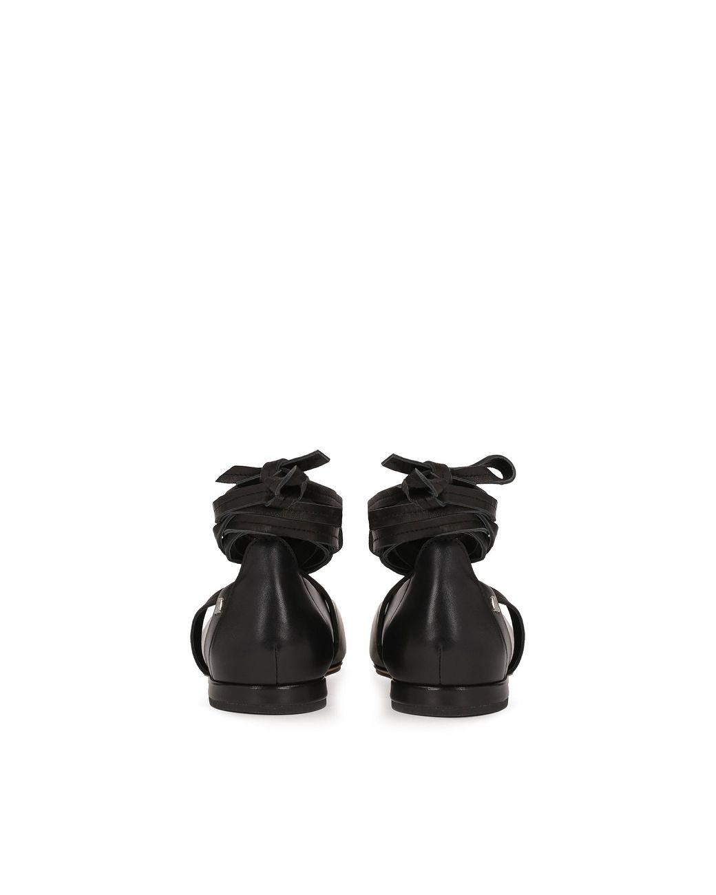 Kazar White Schwarze Pumps Mit Flacher Sohle Und Quadratischer Nase