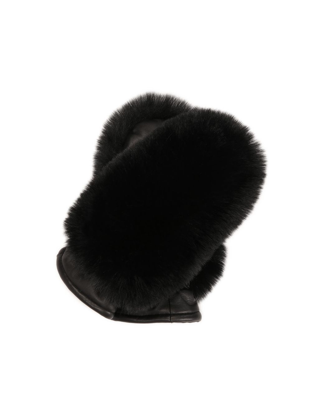 Kazar Black Einfinger-Lederhandschuhe Mit Kunstfell