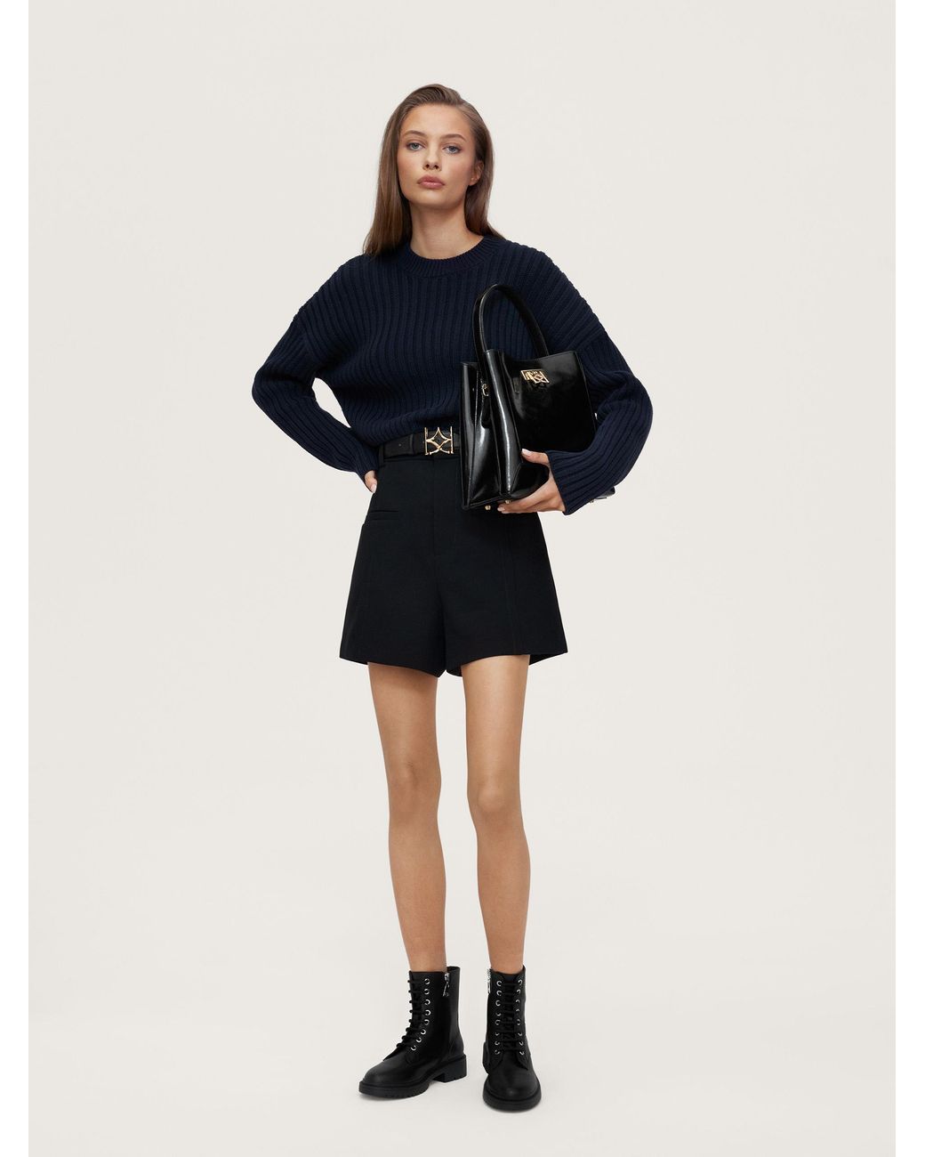 Kazar Black Warme Schwarze Flache Stiefelette Für Damen Mit Reißverschluss Und Schnürung