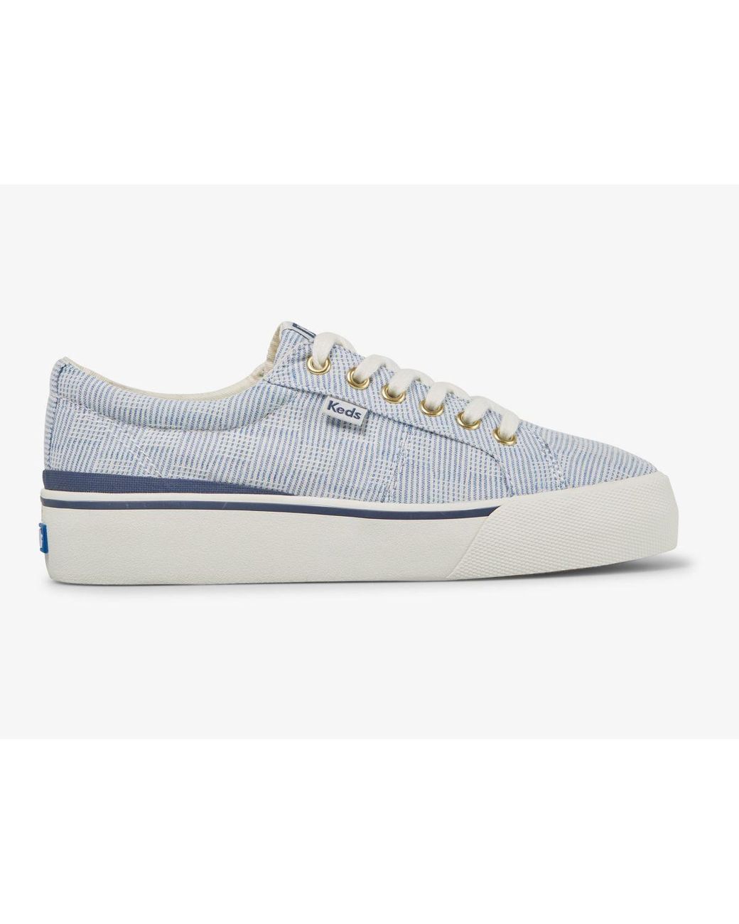 Keds Jump Kick Duo Canvas Crosshatch Sneaker in White | Lyst