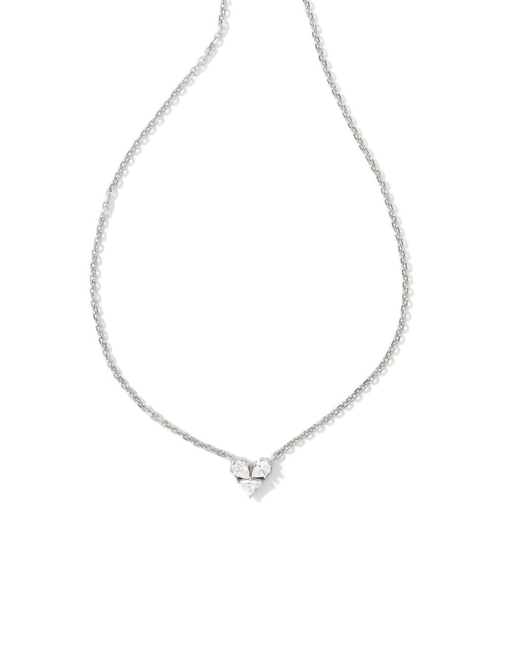Sterling Silver Abalone Heart Necklace P3006 | W Hamond Fine Jewellery