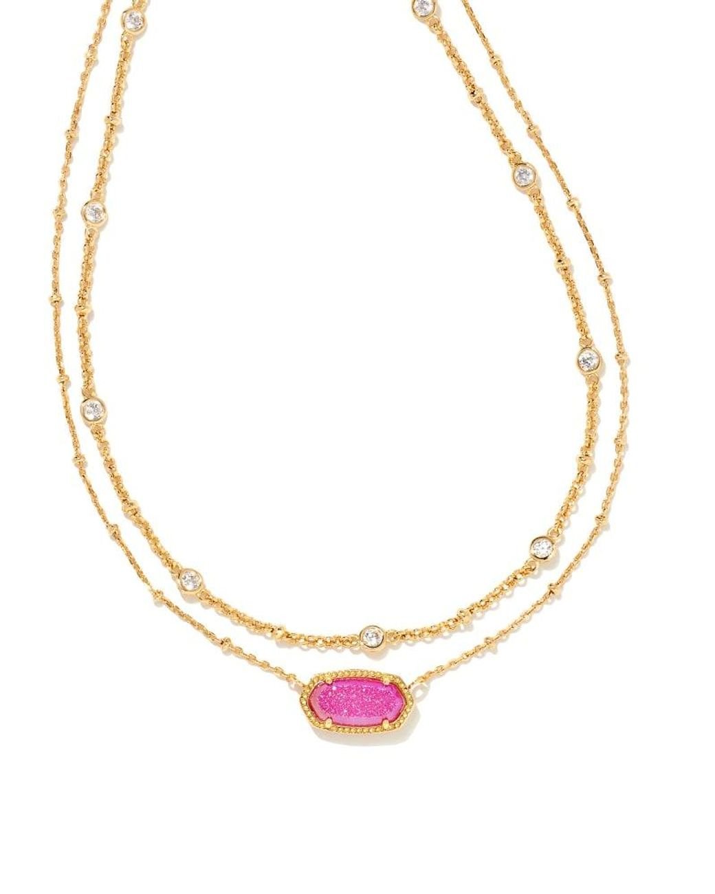 Aggregate more than 80 kendra scott elisa necklace pink latest