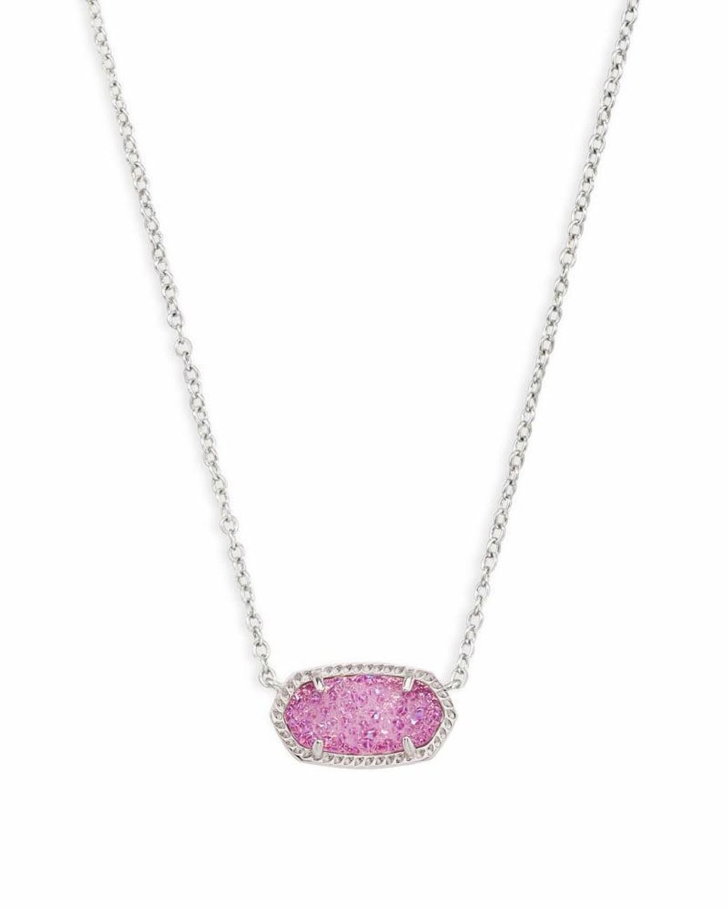 Elisa silver pendant hotsell necklace in multicolor drusy