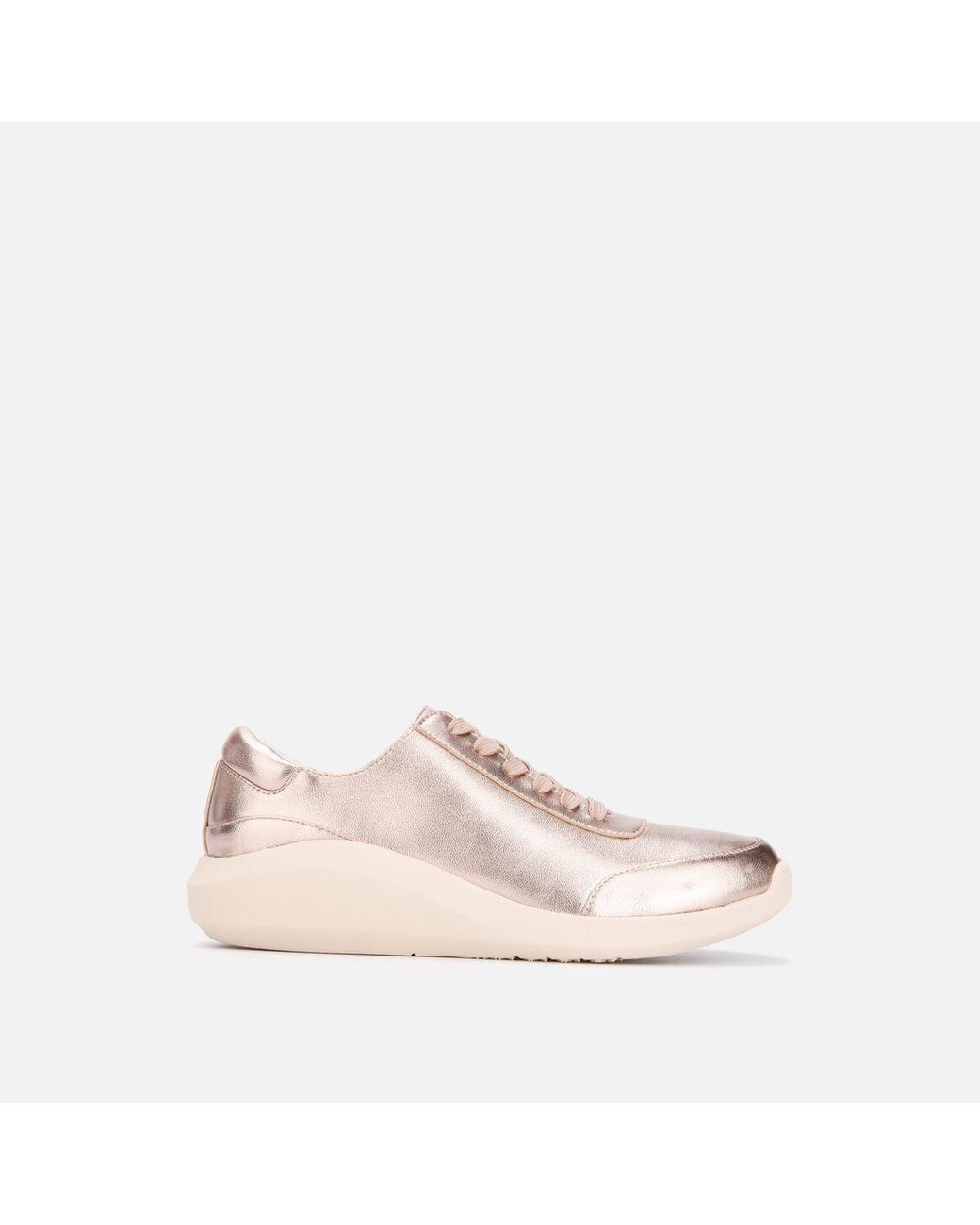rose gold platform sneakers