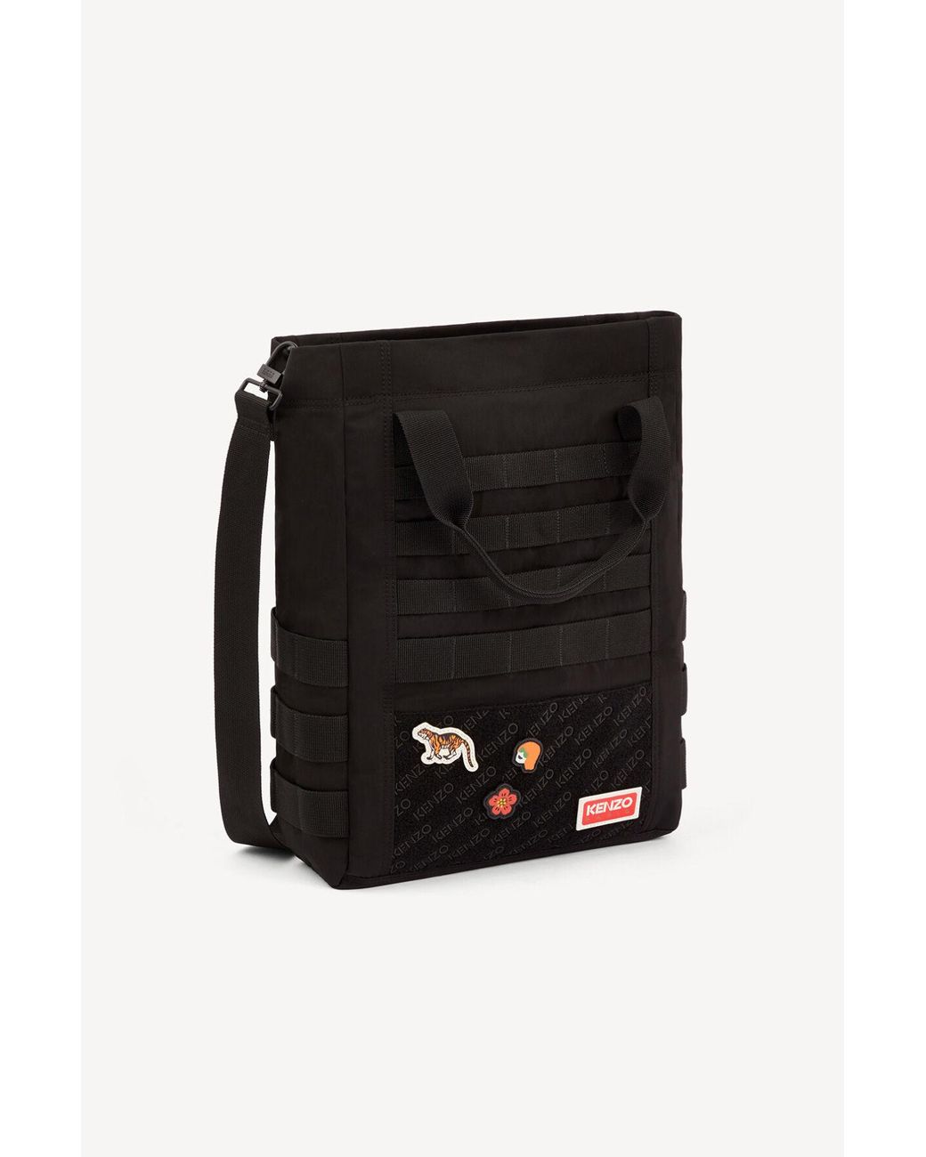 KENZO Jungle Tote With Badges Black Mens Size One for Men Lyst