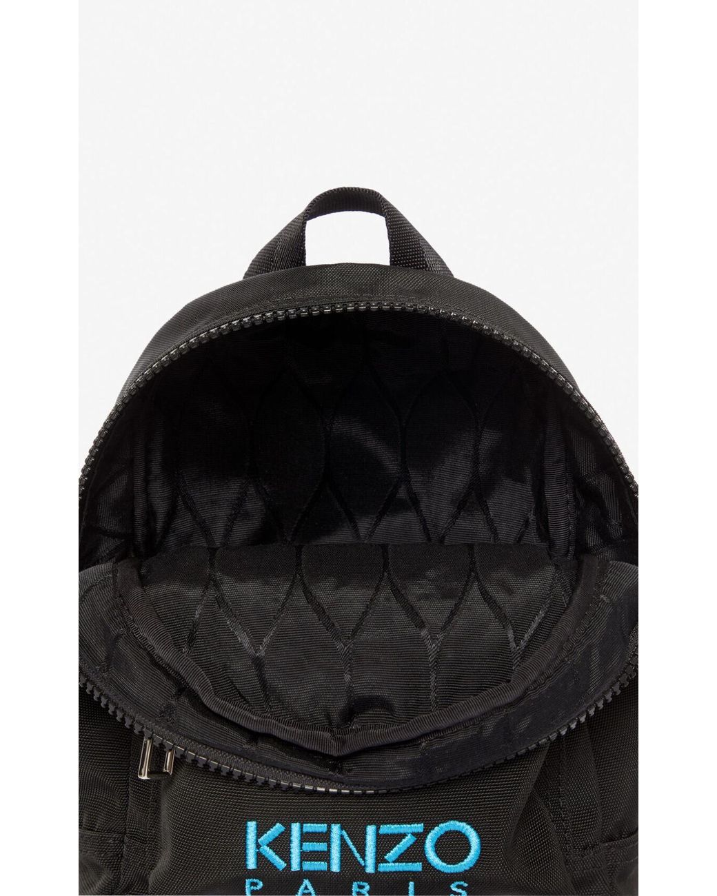 mini black canvas backpack