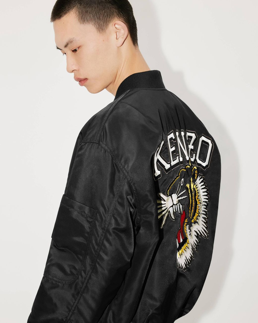 Kenzo black bomber jacket clearance