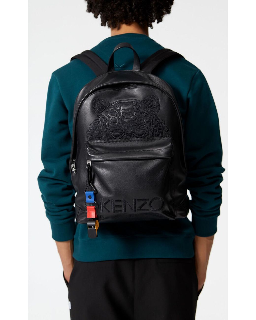 kenzo tiger backpack black