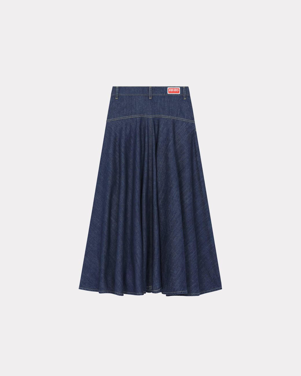 Tweety Bird's Rubber Print Flared Denim Skirt – ZAY