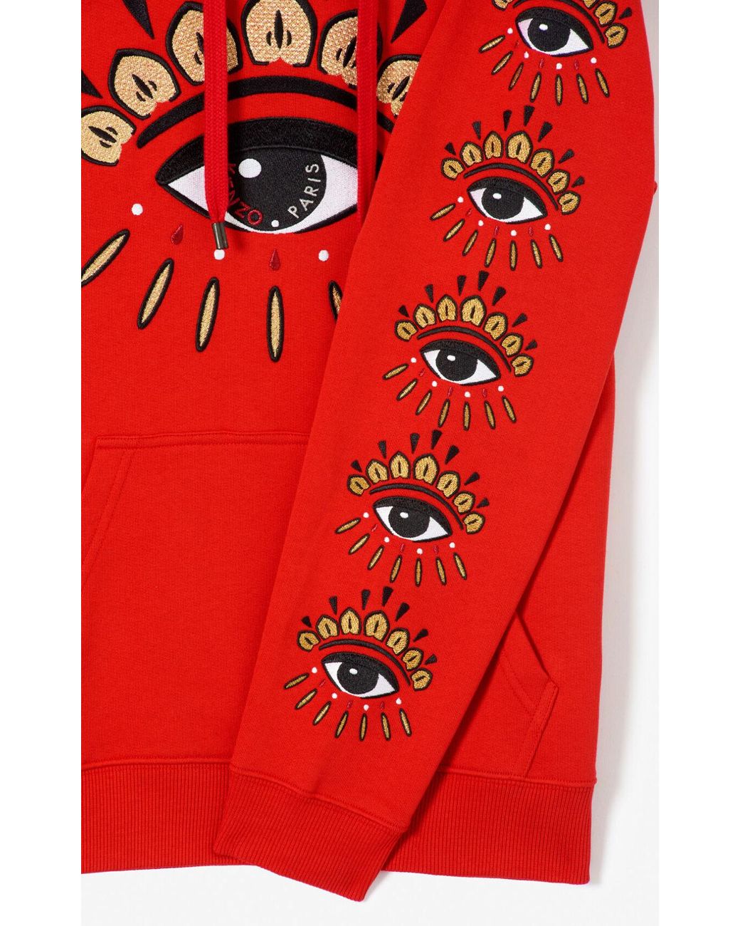 KENZO Multi Eye Hoodie in Red | Lyst