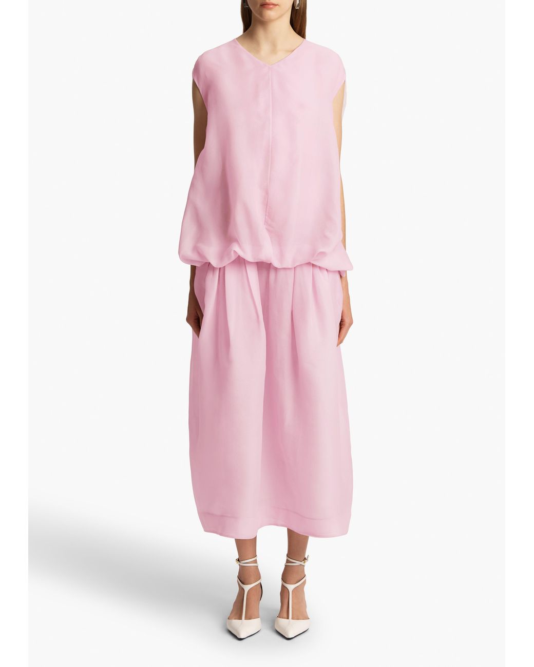 Khaite Pink Noah Dress