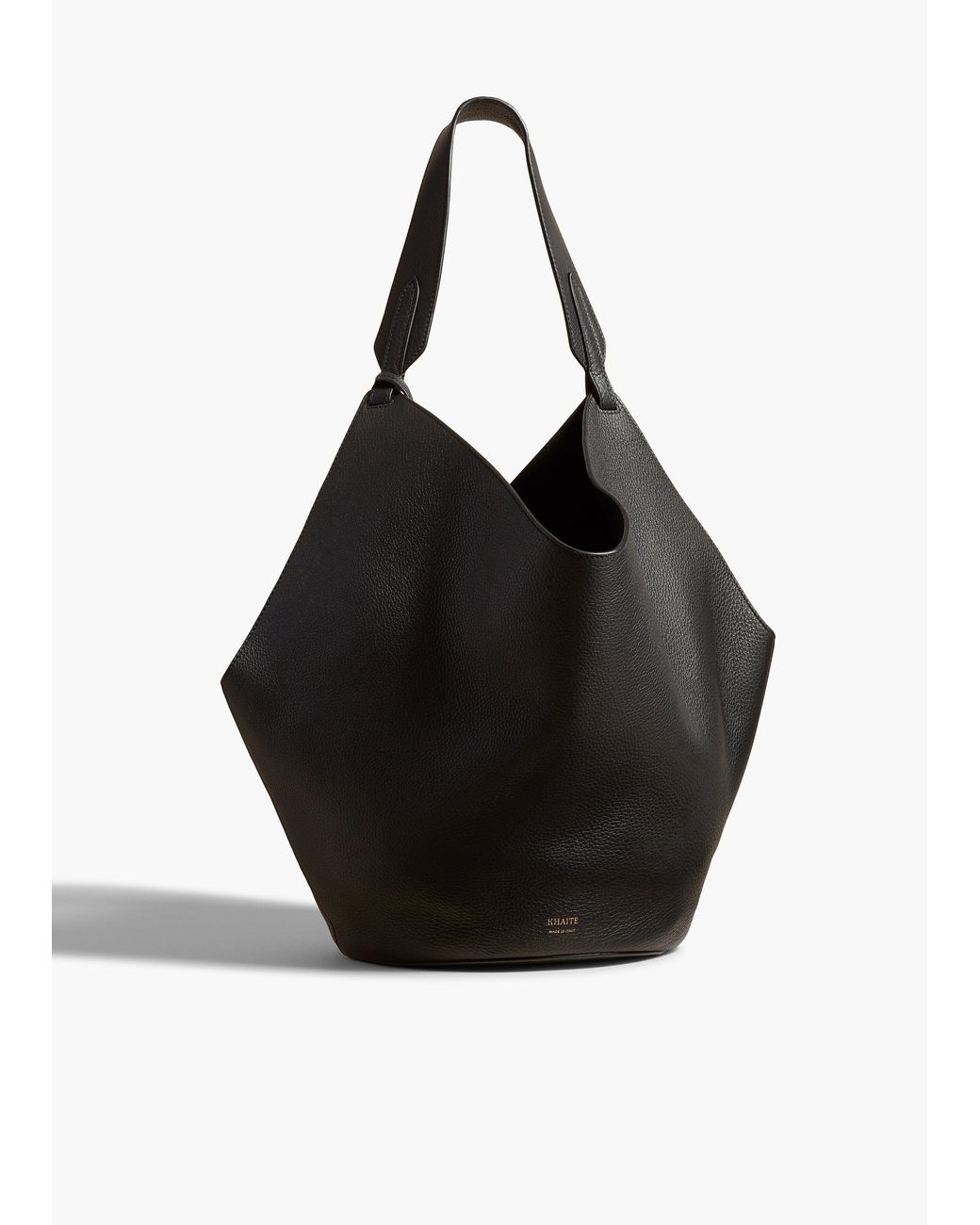 Khaite Black Medium Lotus Tote