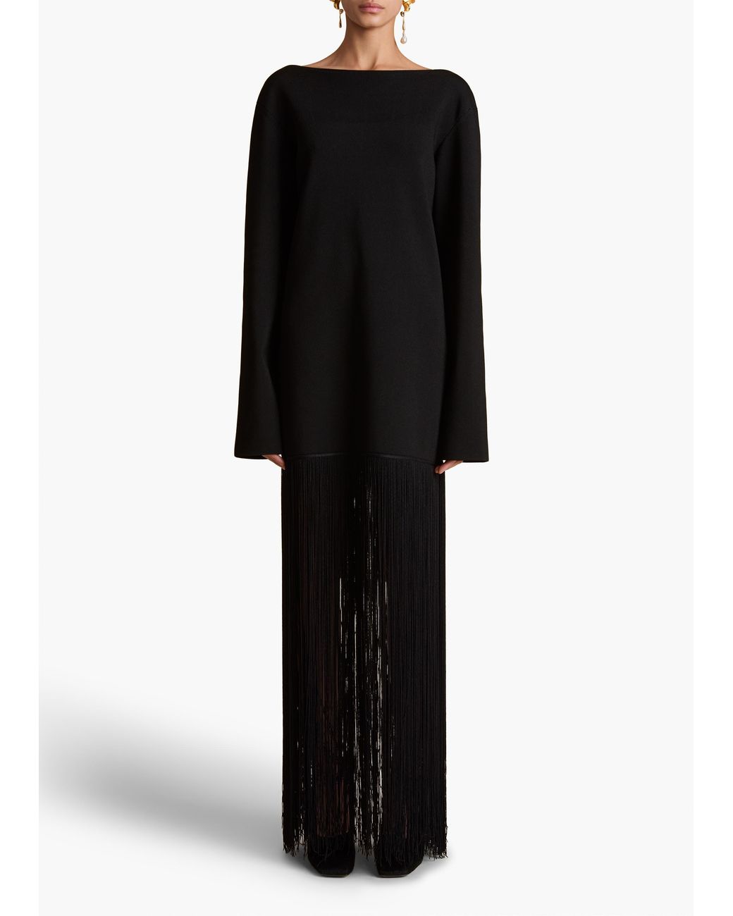 Khaite Black Paley Dress