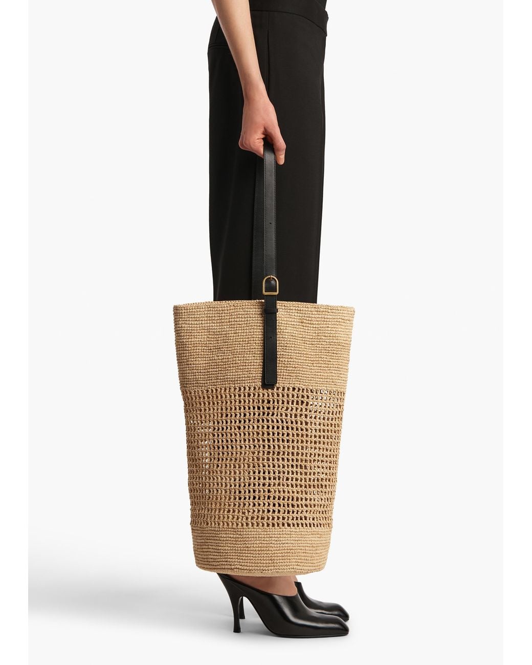 Khaite White Billie Bucket Bag