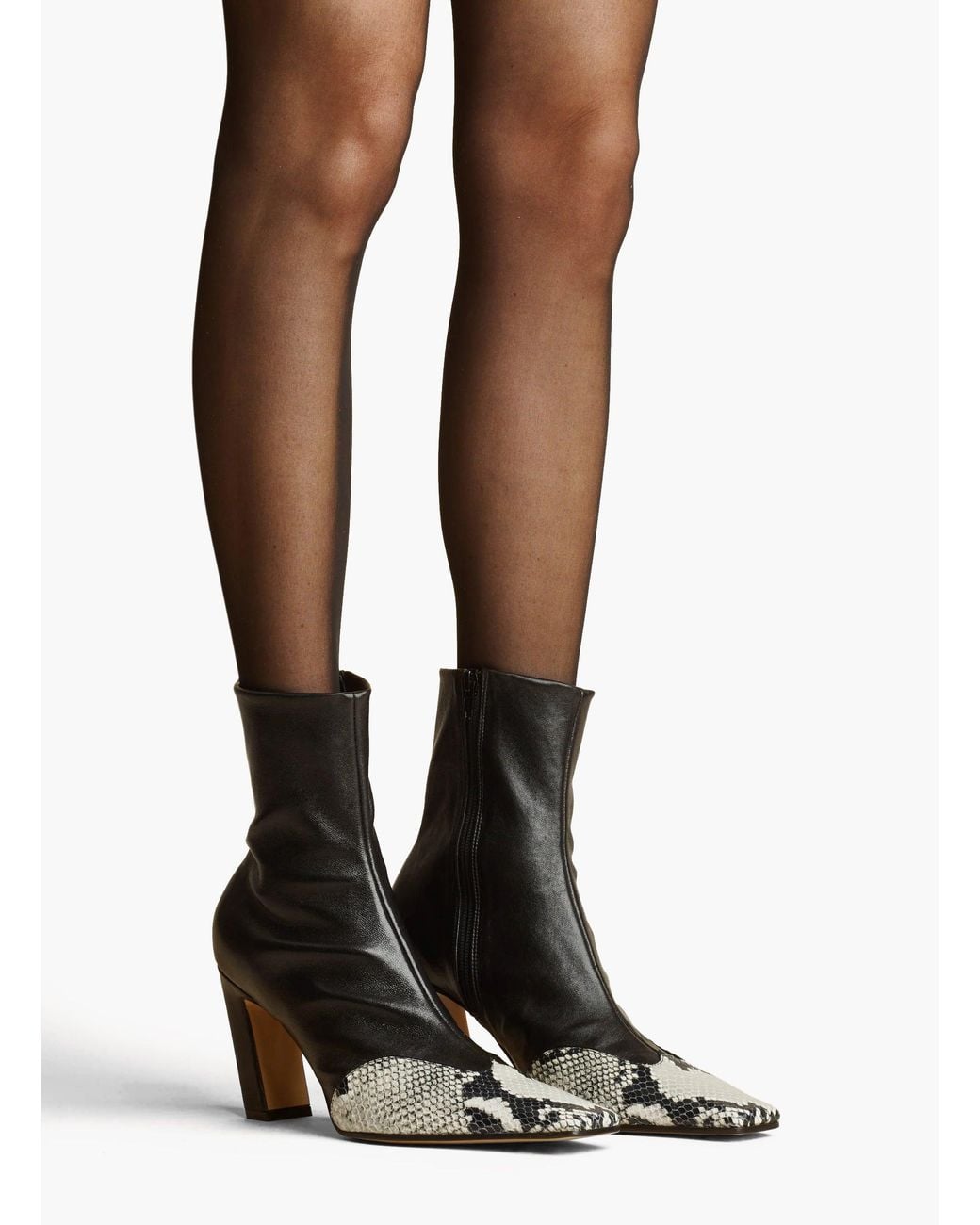 Khaite White Nevada Stretch High Boot
