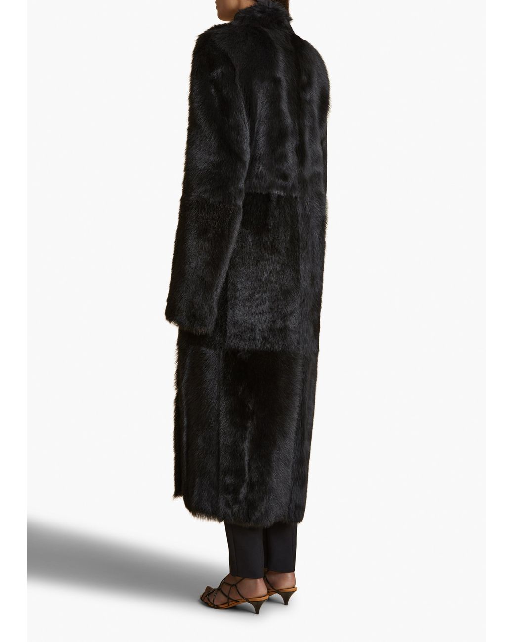 Khaite Black Lolo Shearling Coat