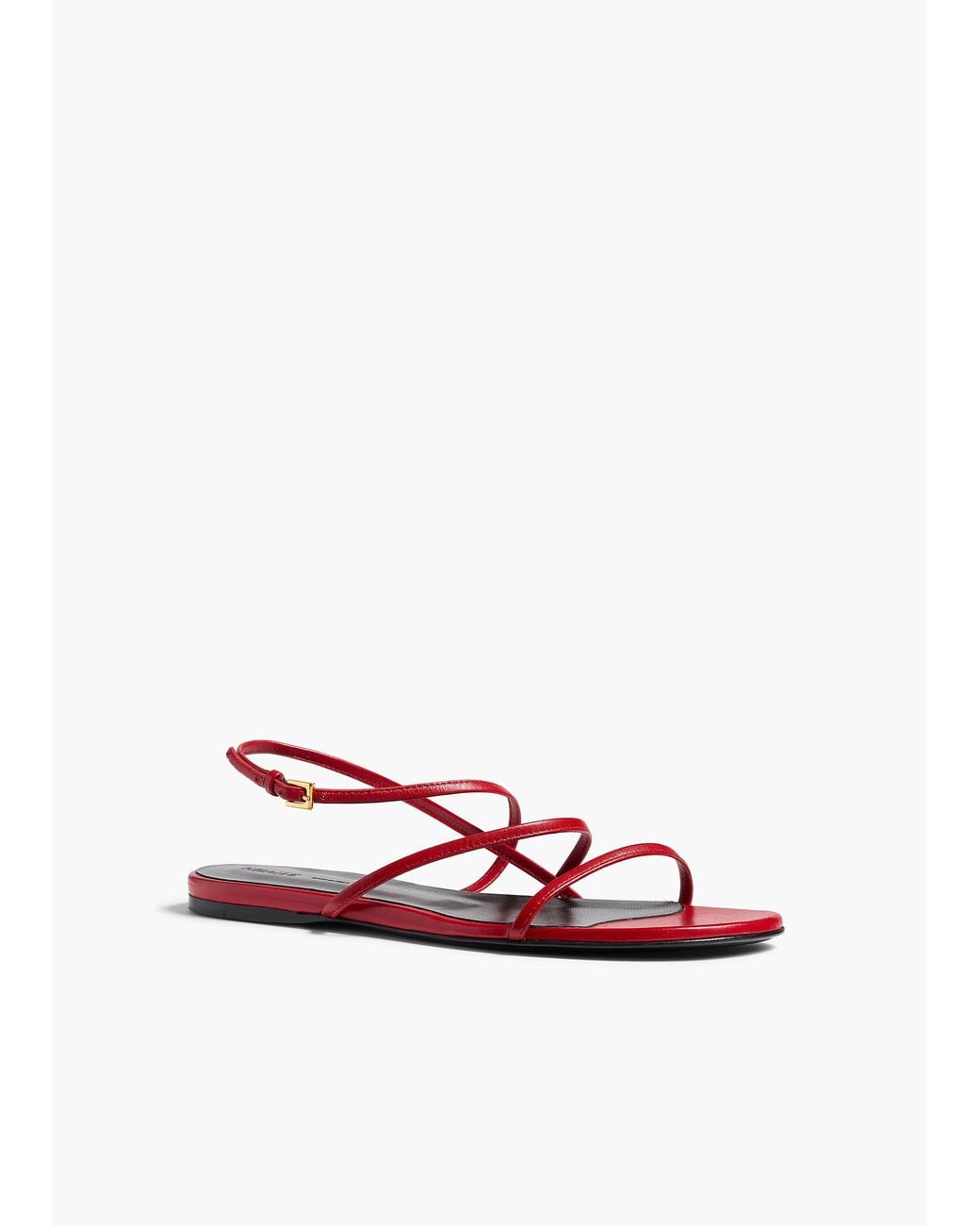 Khaite White Loop Flat Sandal