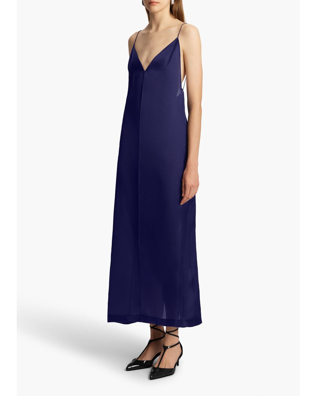 Khaite Blue Tulula Dress