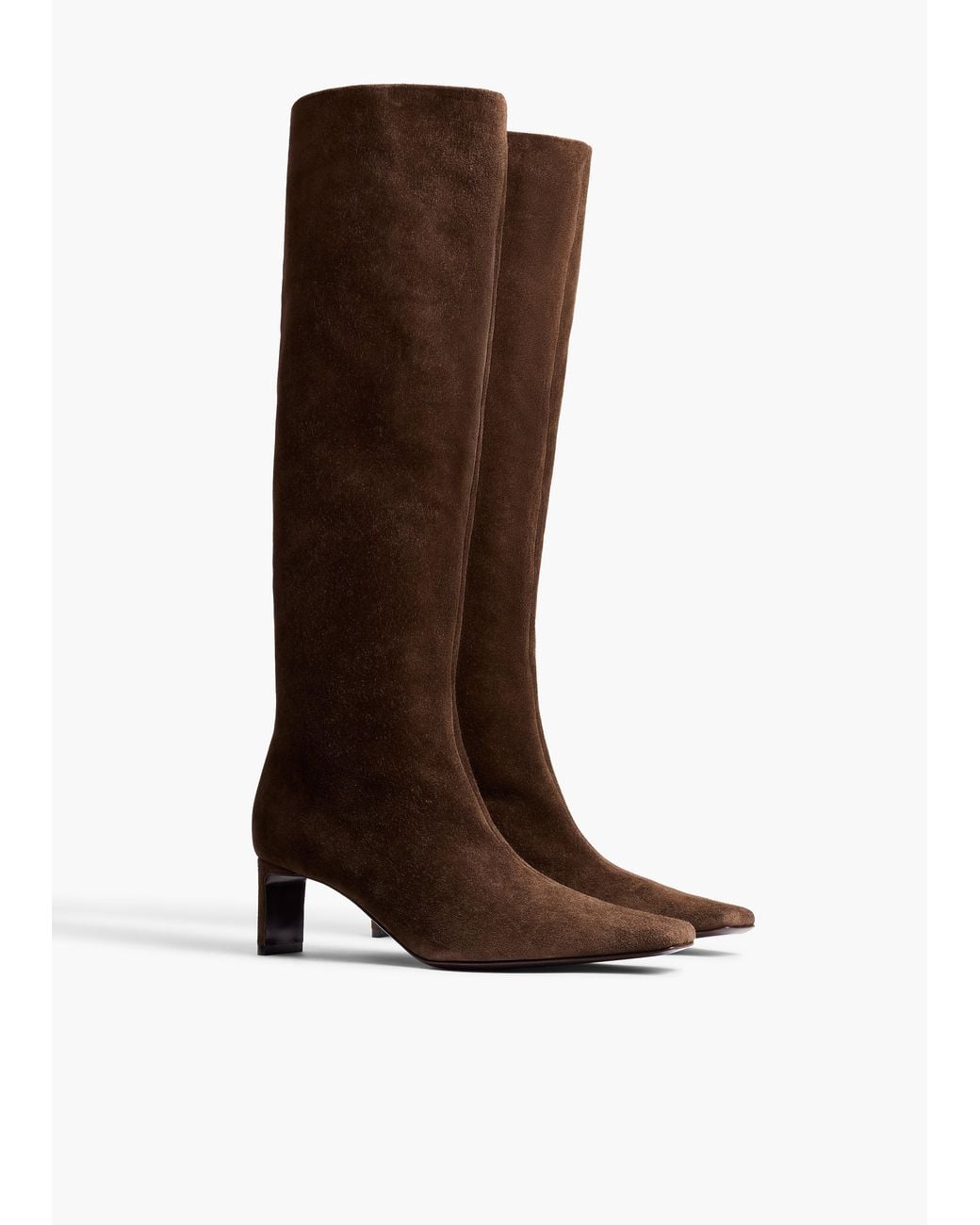 Khaite Brown Ona Knee-High Boot