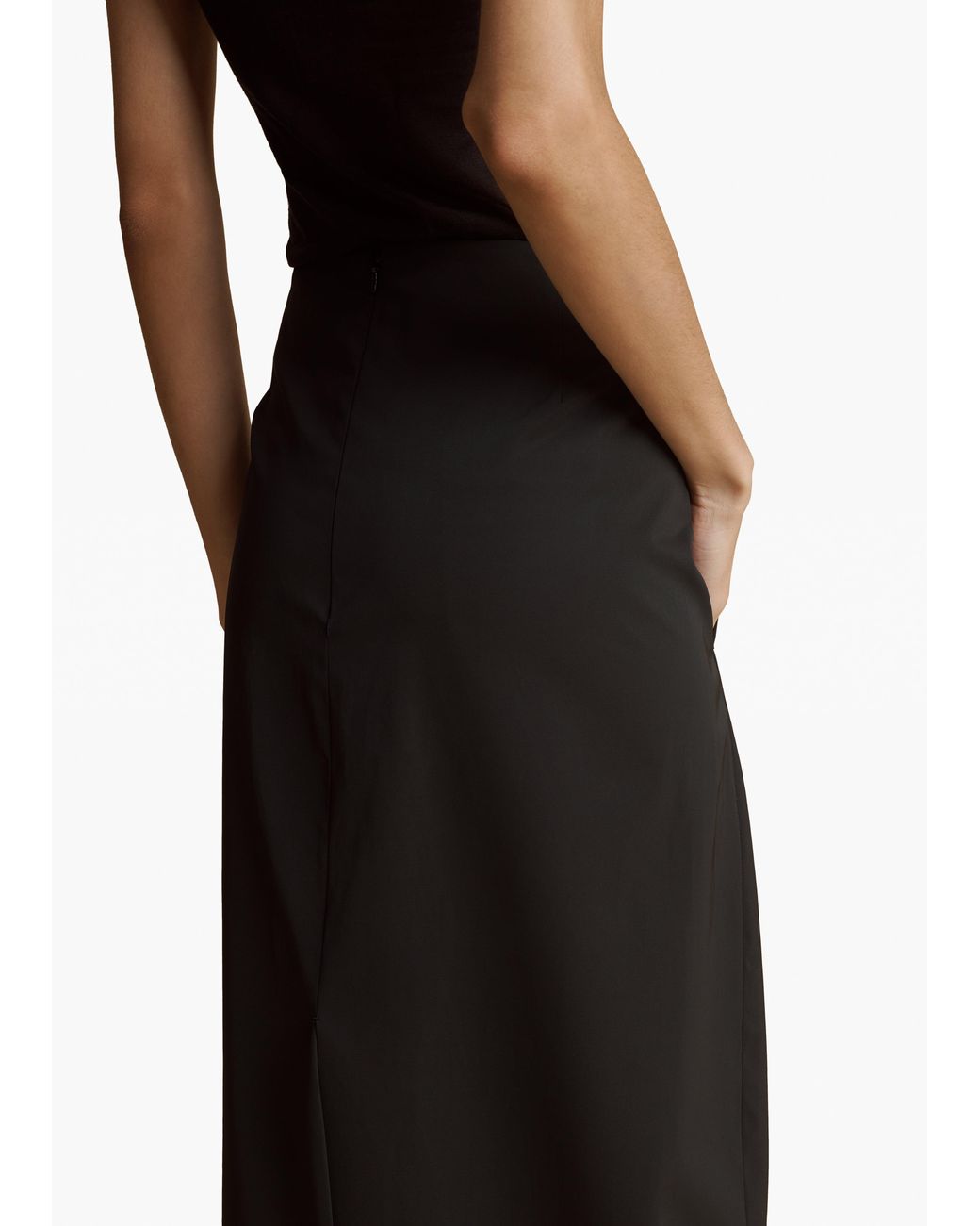 Khaite Black Lauson Skirt