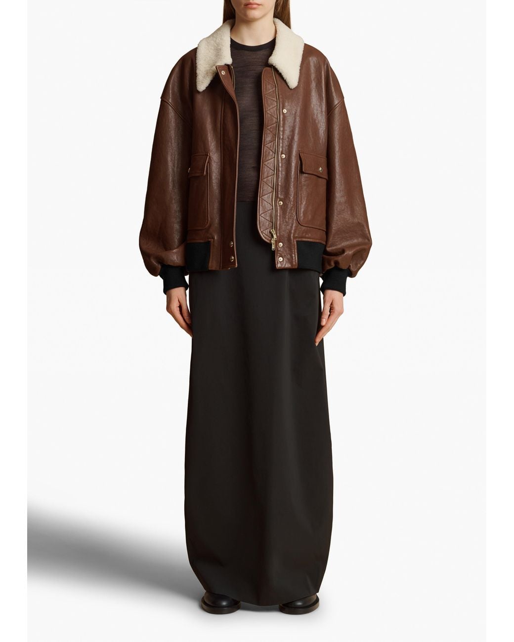 Khaite Brown Shellar Jacket