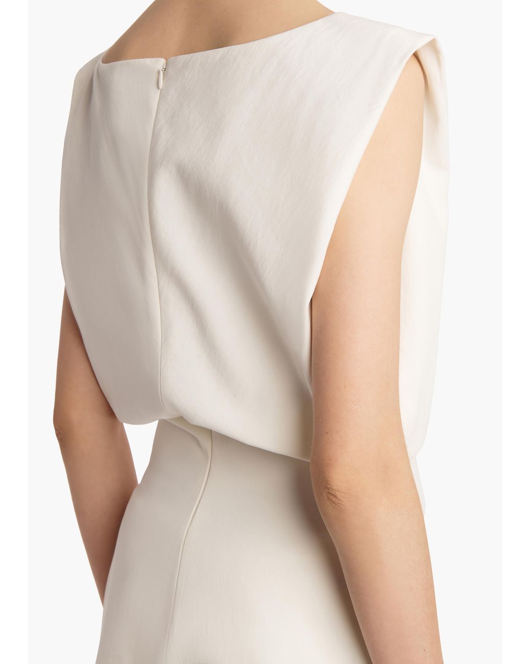 Khaite White Toma Short Dress