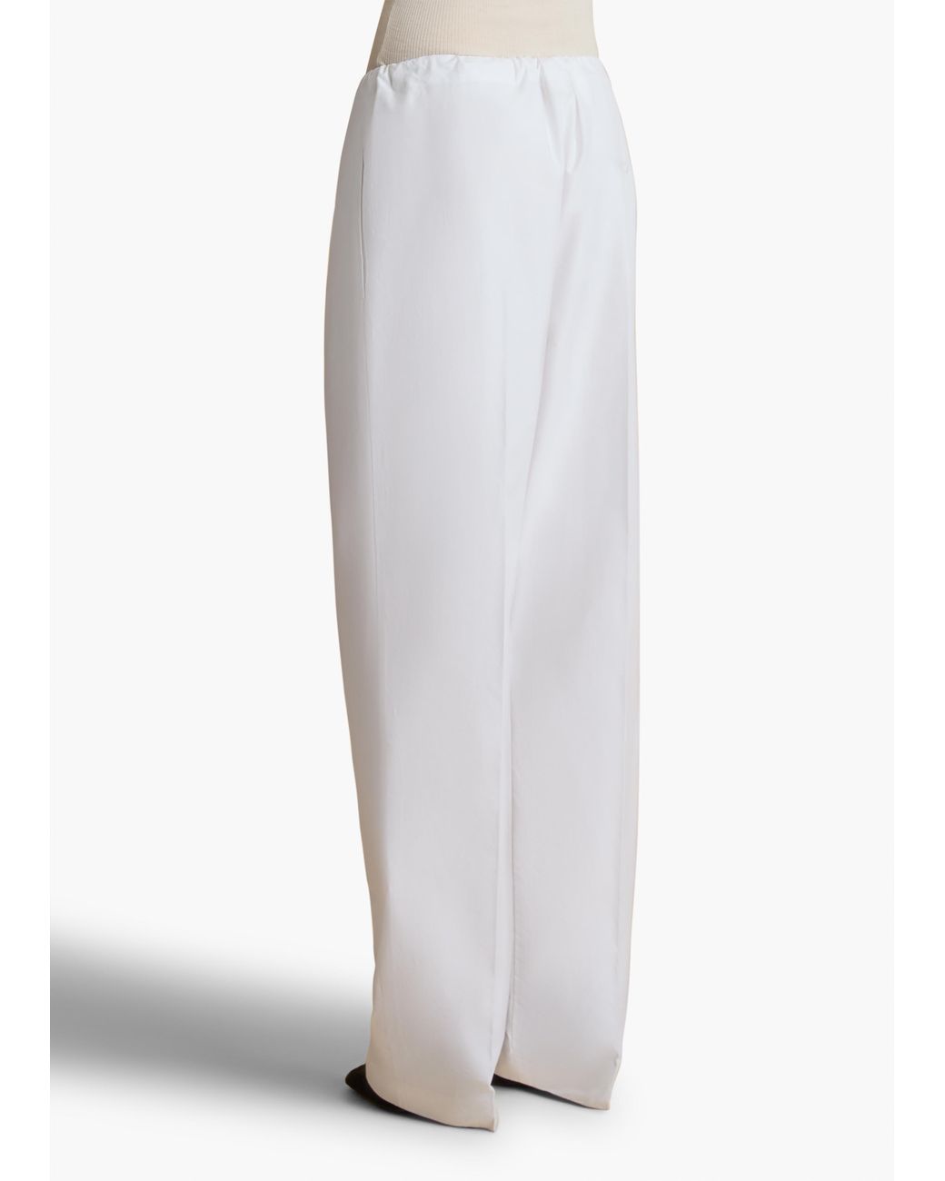 Khaite White Trenton Pant