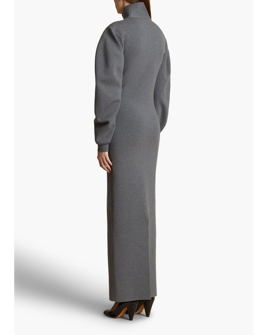 Khaite Gray Storm Dress