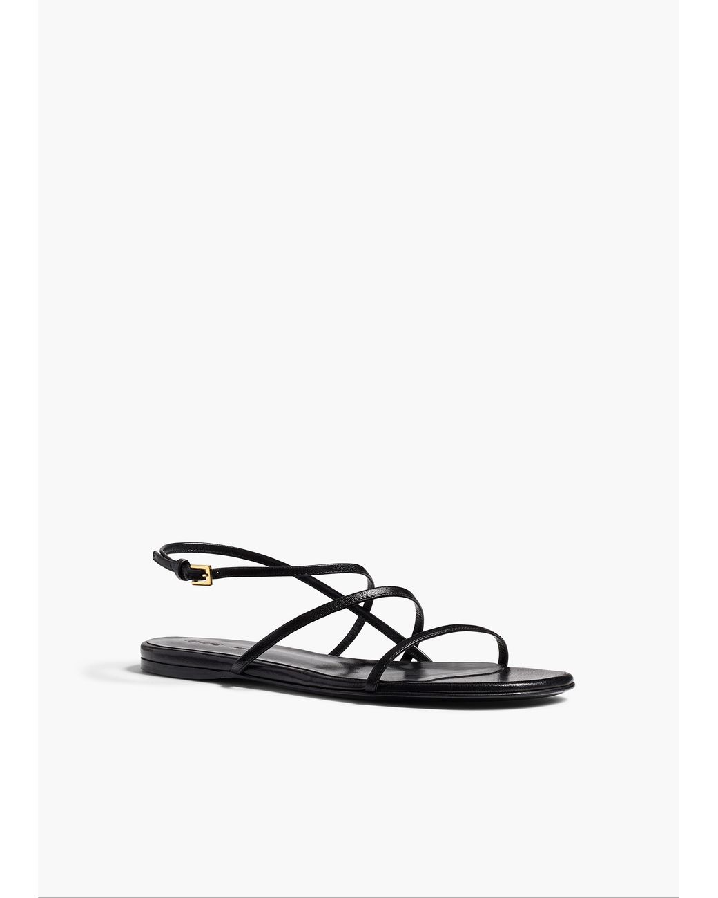 Khaite White Loop Flat Sandal