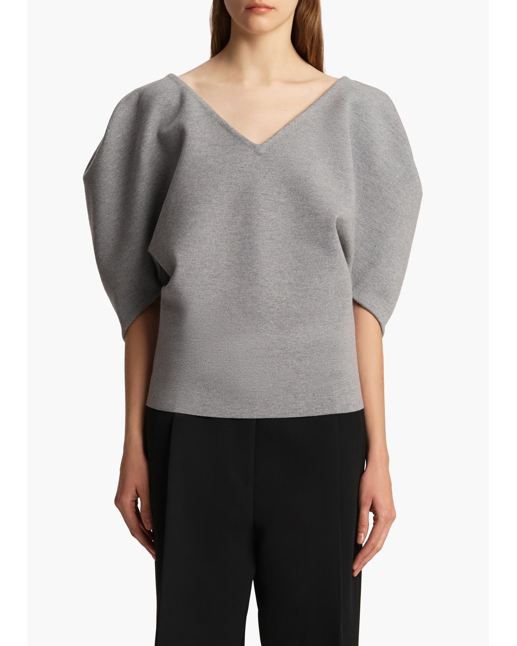 Khaite Gray Venus Top