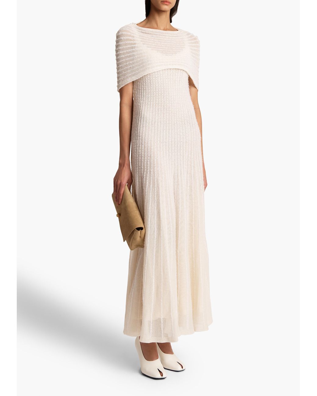 Khaite White Thora Dress