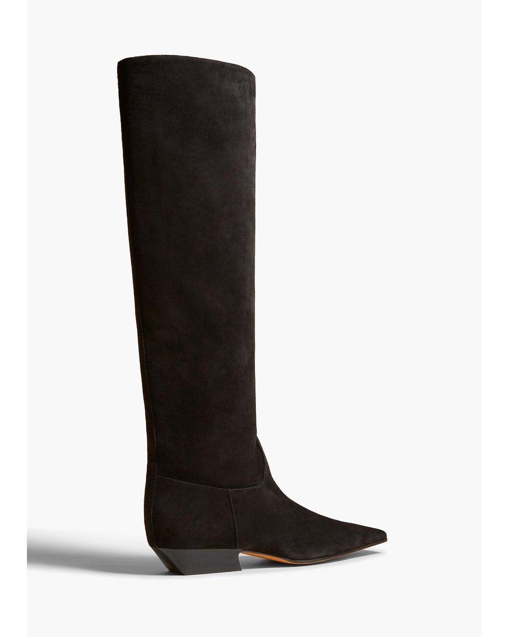 Khaite Black Marfa Knee-High Boot