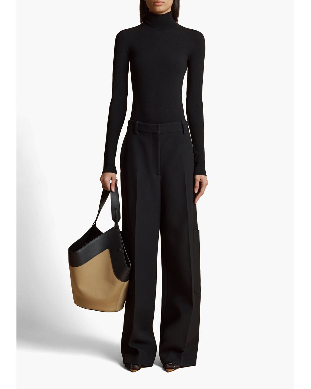 Khaite Black Caiton Pant
