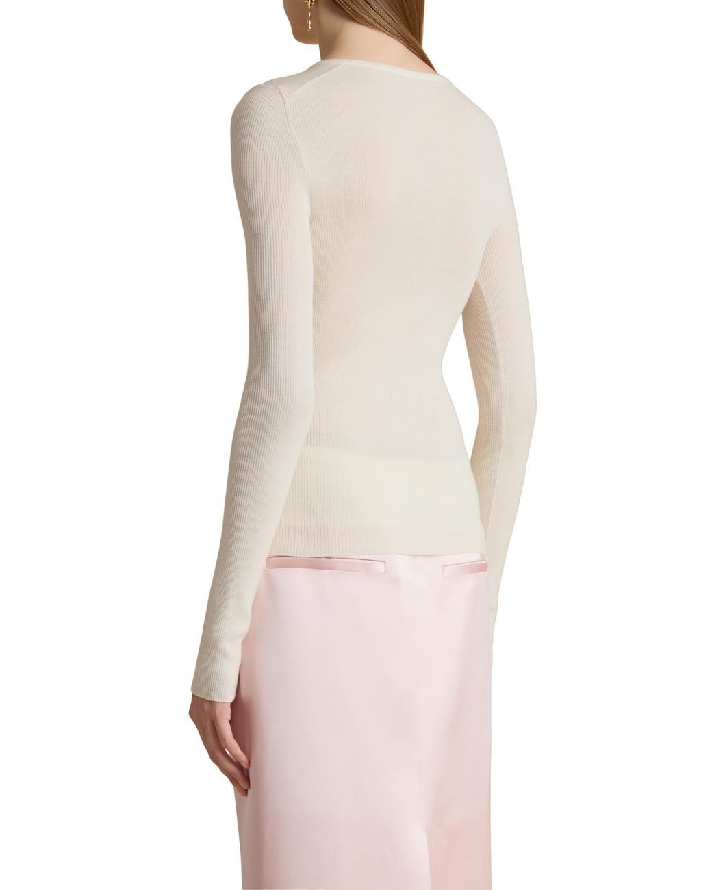 Khaite White Tania Top
