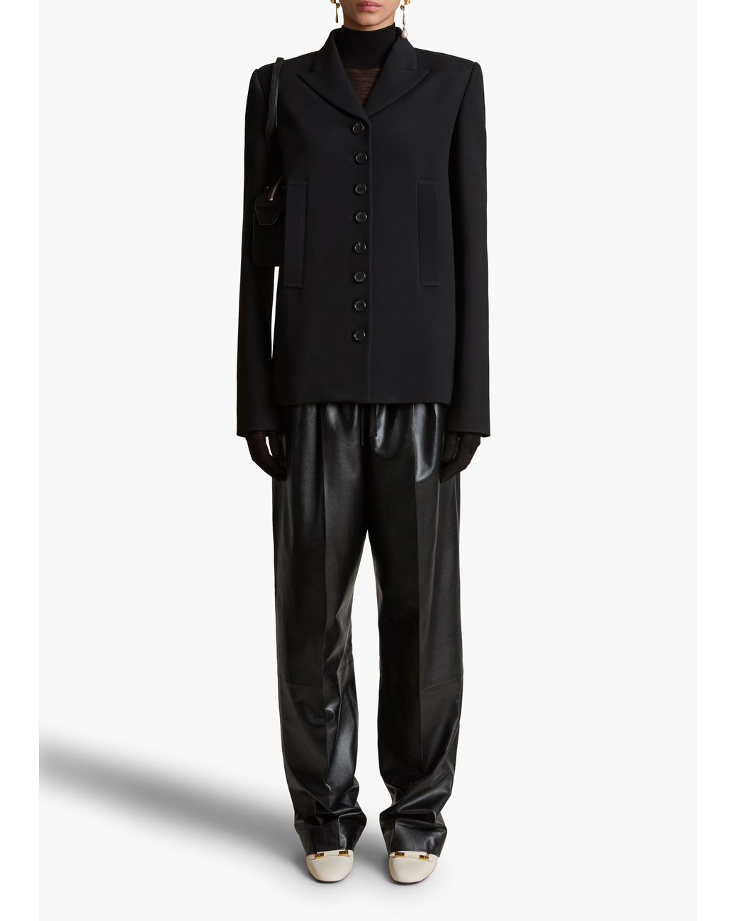 Khaite Black Trenton Pant