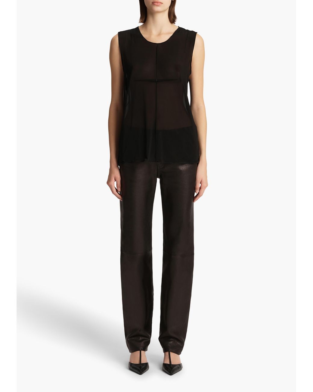 Khaite Black Allo Top