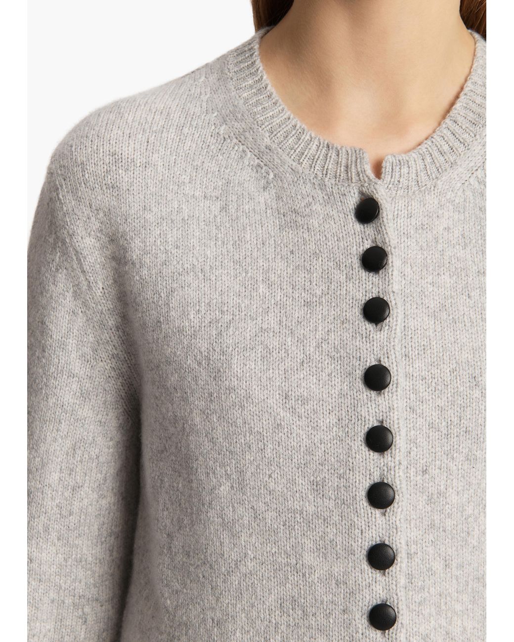 Khaite White Josette Cardigan