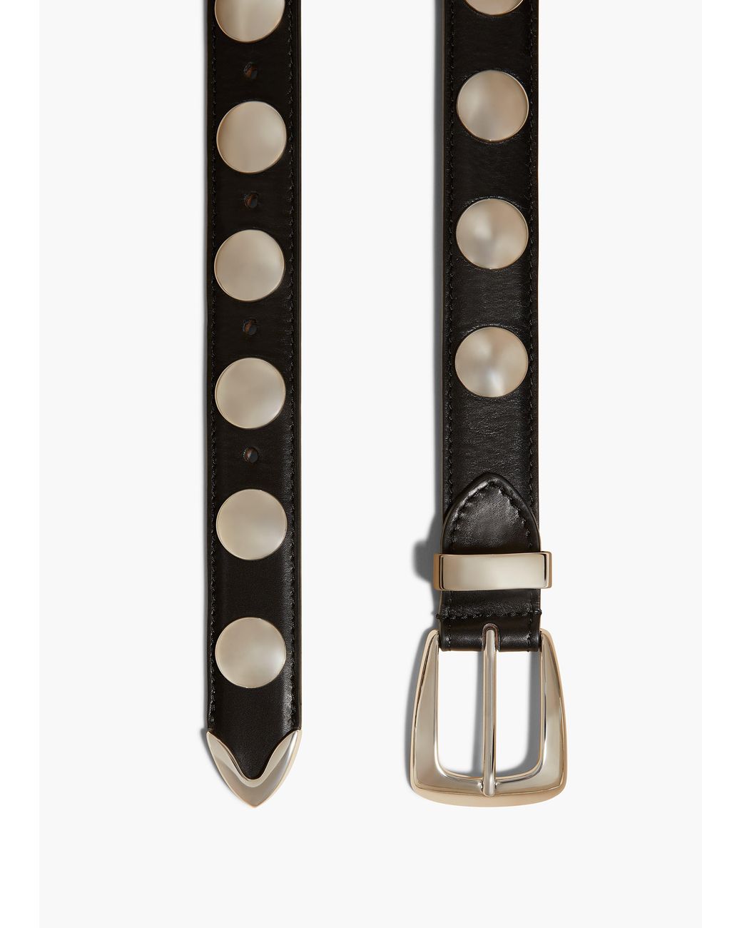 Khaite Black Benny Belt With Studs