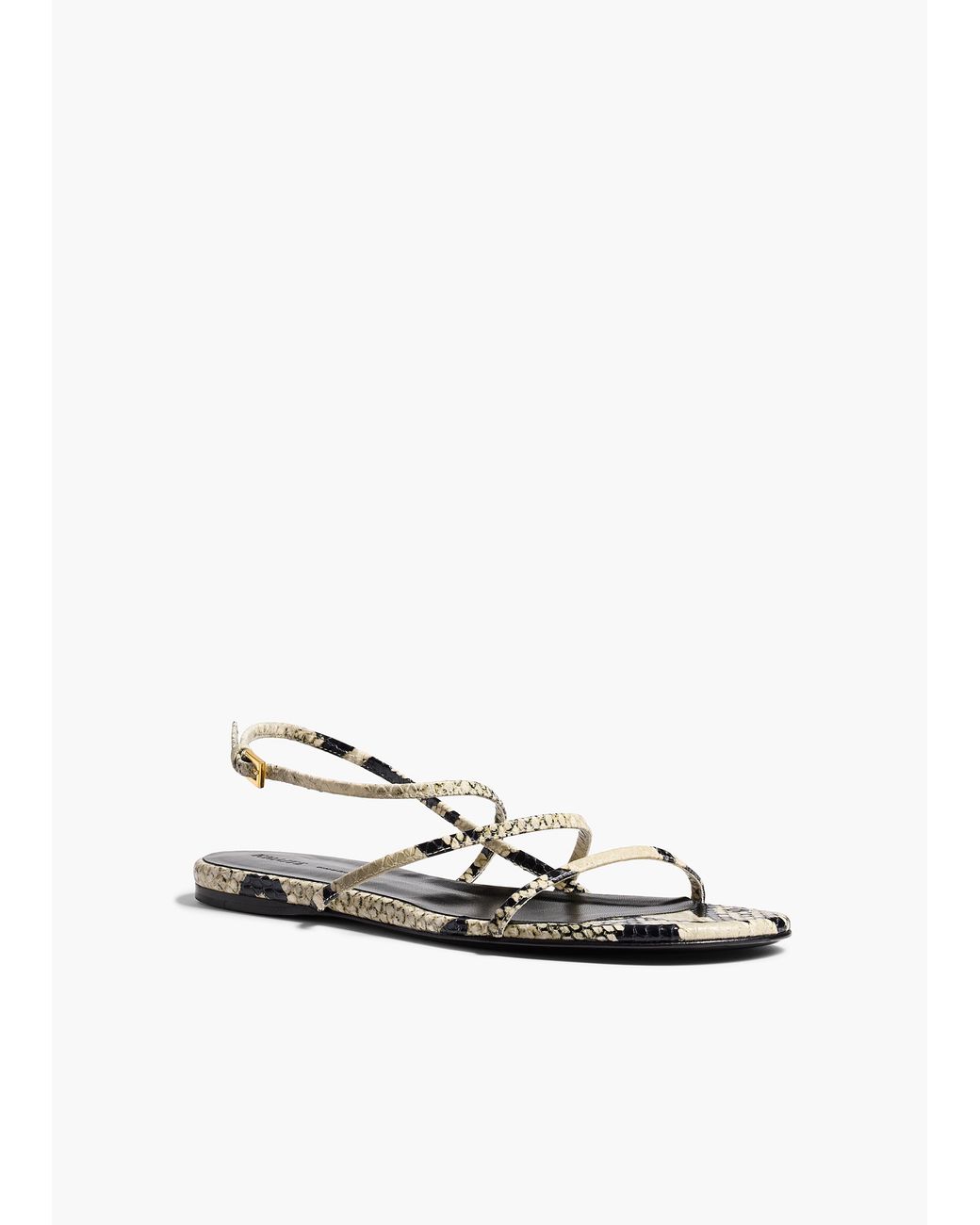 Khaite White Loop Flat Sandal