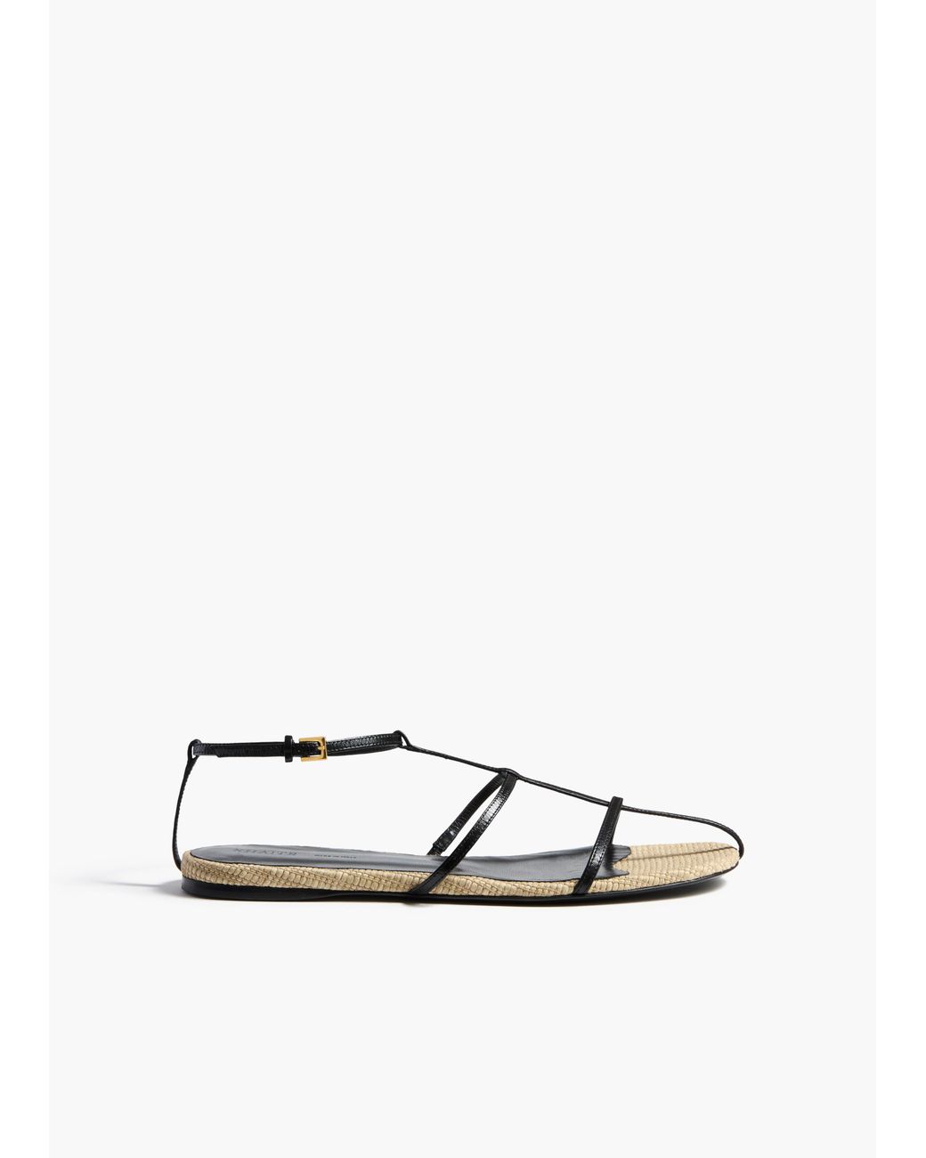 Khaite White Cage Flat Sandal