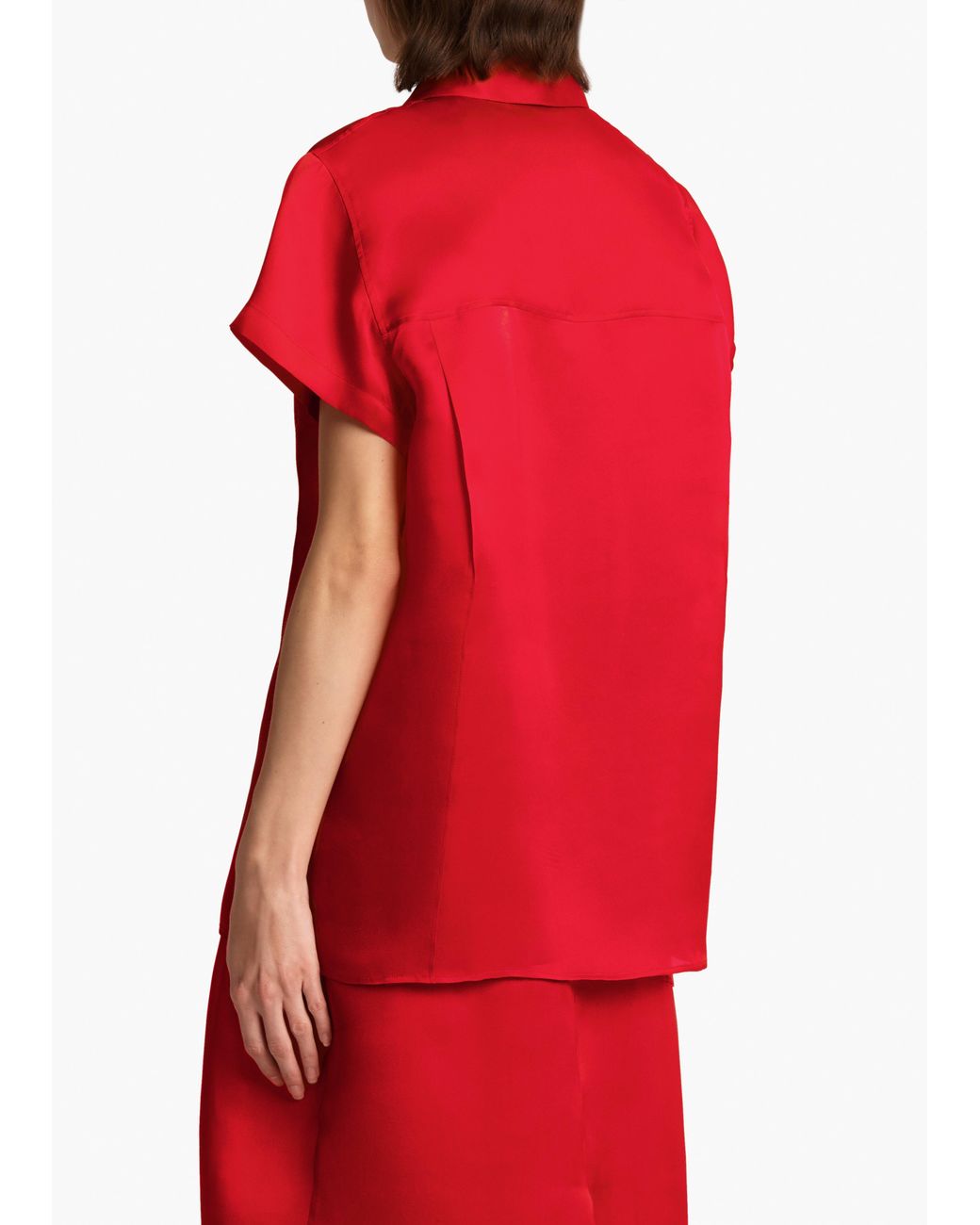 Khaite Red Keefe Top