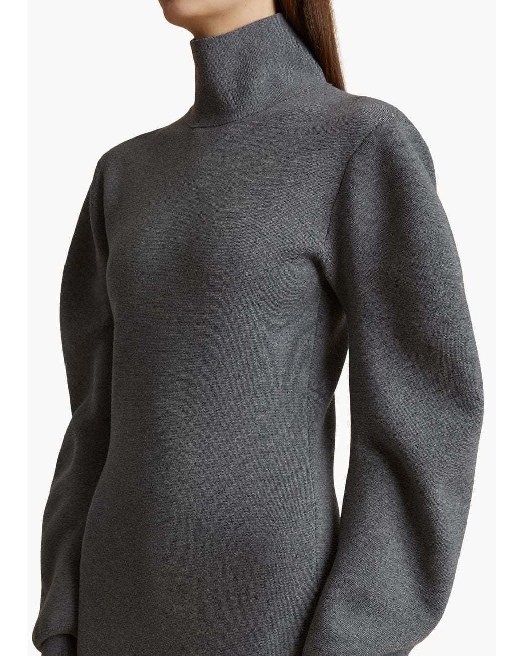Khaite Gray Storm Dress