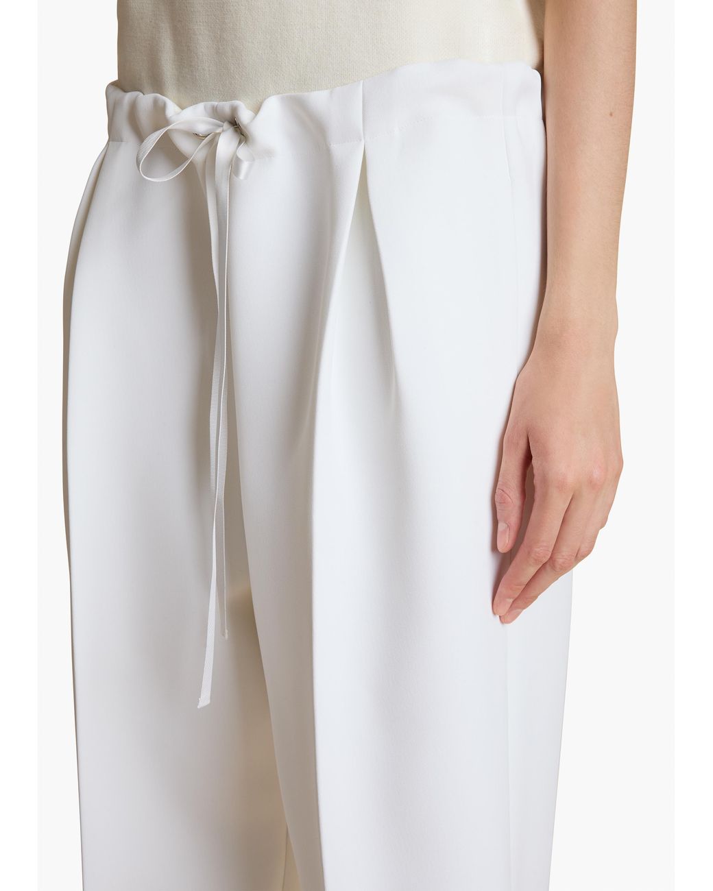 Khaite White Trenton Pant