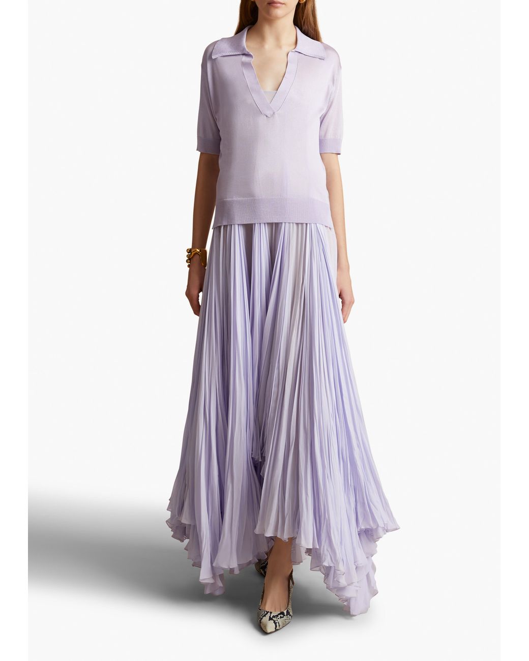 Khaite Purple Julita Top
