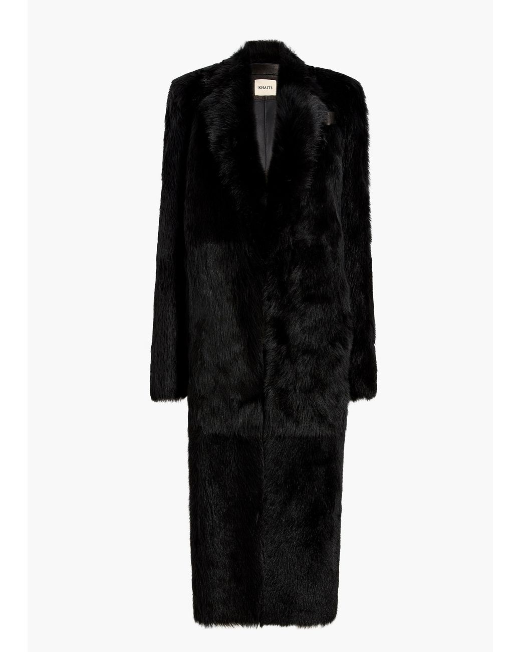 Khaite Black Lolo Shearling Coat